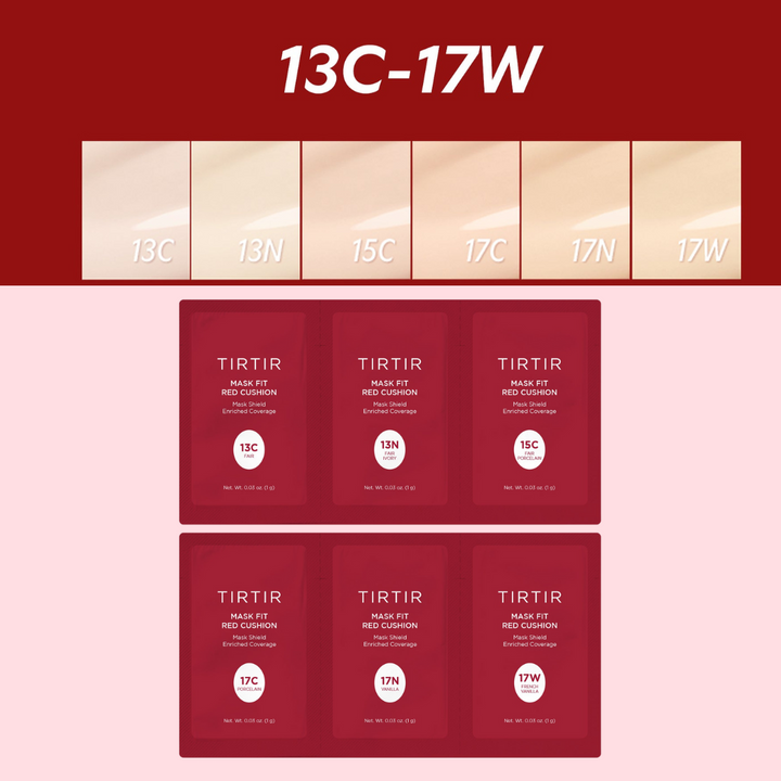 TirTir Mask Fit Red Cushion 6 Shade Trial Kit