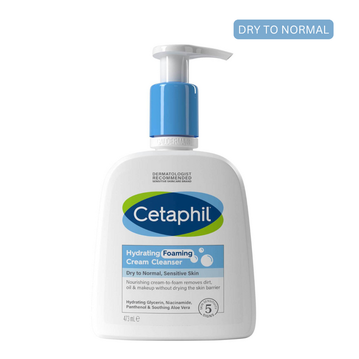 Cetaphil Hydrating Foaming Cream Face Cleanser 237ml