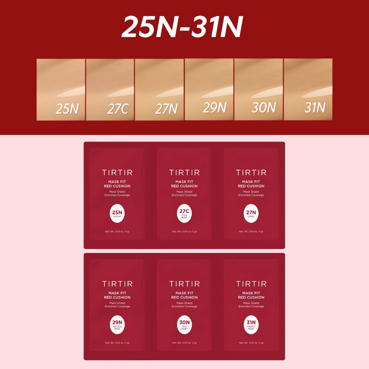 TirTir Mask Fit Red Cushion 6 Shade Trial Kit