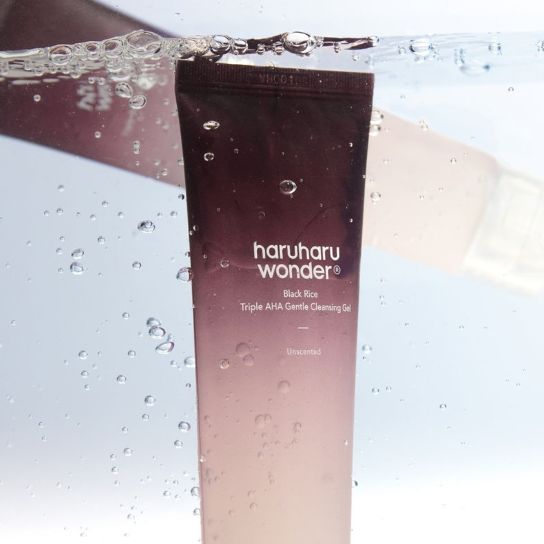 HaruHaru Wonder Black Rice Triple AHA Gentle Cleansing Gel Unscented 100 ml