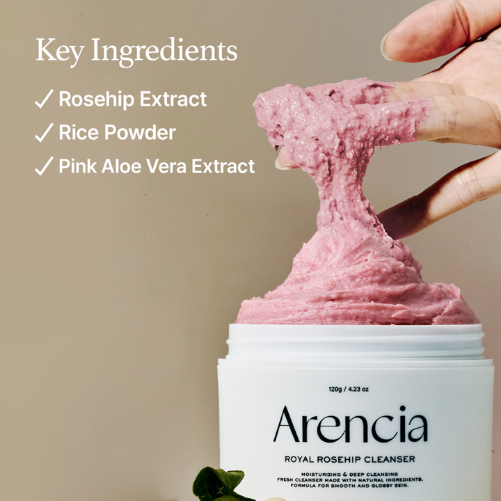 Arencia Fresh Rosehip Mochi Cleanser 120g