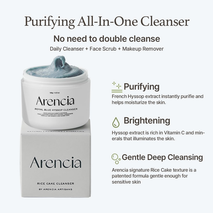 Arencia Fresh Blue Hyssop Cleanser 120g