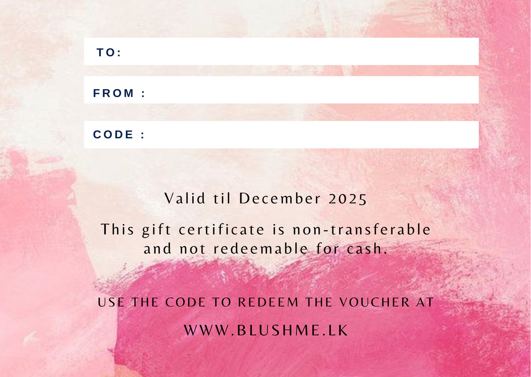 Blush Me Physical Gift Cards