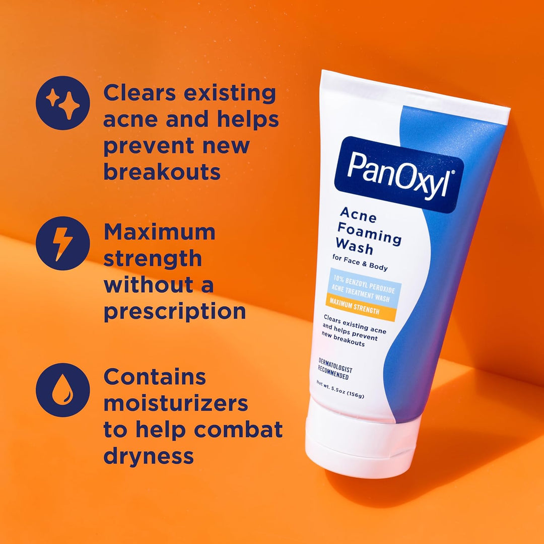 PanOxyl Maximum Strength Acne Foaming Wash 10%