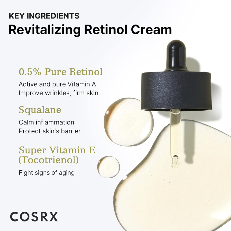 COSRX The Retinol 0.5 Oil Ingredients