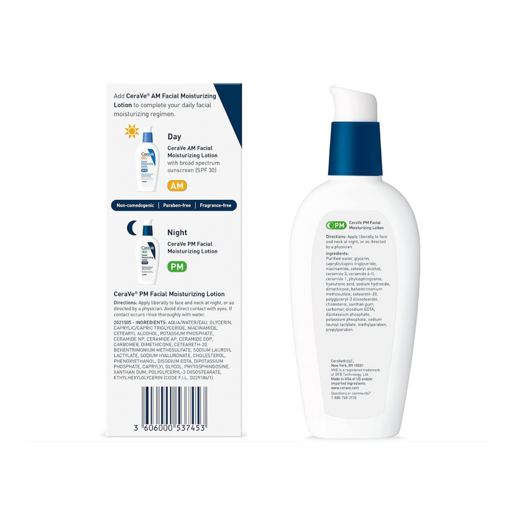 CeraVe PM Facial Moisturizing Lotion 2