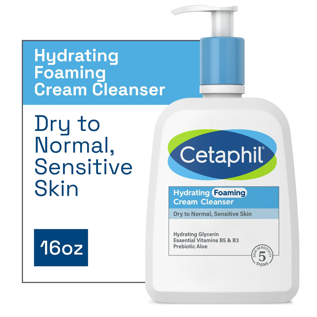 Cetaphil Hydrating Foaming Cream Face Cleanser 273ml