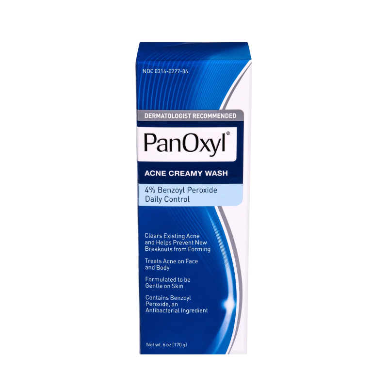 PanOxyl Acne Creamy Wash Benzoyl Peroxide 4% Daily Control