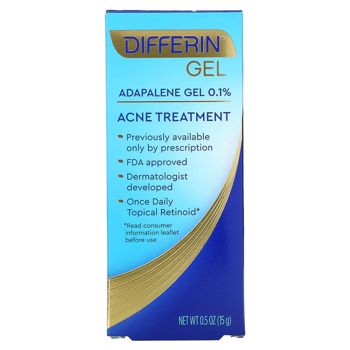 Differin Adapalene Gel 0.1% Acne Treatment